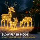 Reindeer Family 2D Christmas Deer Decoration with 3 Modes by LJGDeals