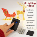 Lighted Christmas Reindeer and Sleigh Decoration by LJGDeals