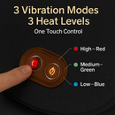 2 In 1 Electric Lumbar Massager Support Pillow Memory Foam Lower Back Massager with Heat Vibration Adapter for Pain Relief by LJGDeals