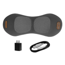 3 In 1 Electric Lumbar Massager Support Pillow Plug-in Memory Foam Lower Back Massager with Heat Vibration Airbag Stretching Adapter for Pain Relief by LJGDeals