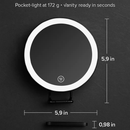 30X Magnifying Mirror with Light Travel Makeup Mirror by LJGDeals