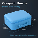 Travel Makeup Bag with LED Mirror - Blue by LJGDeals