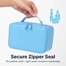 Travel Makeup Bag with LED Mirror - Blue by LJGDeals