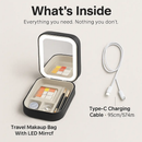 Portable Travel Makeup Bag with LED Mirror by LJGDeals