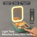 Portable Travel Makeup Bag with LED Mirror by LJGDeals