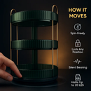 3 Tier Rotating Makeup Organizer for Perfume and Cosmetics by LJGDeals