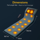 Full Body Massage Mat with Heat and Neck Pillow by LJGDeals