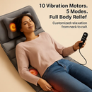 Full Body Massage Mat with Heat and Neck Pillow by LJGDeals