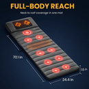 Full Body Massage Mat with Heat and Neck Pillow by LJGDeals