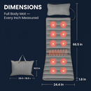 Full Body Massage Mat with Heat and Neck Pillow by LJGDeals