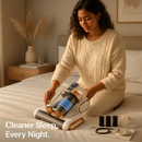 Mattress Vacuum Cleaner 16Kpa Bed Vacuum Cleaner Handheld Vacuums with Ultrasonic & UVC Light 18000 RPM Brushroll Rotation Dual Dust Bins Washable Fil by LJGDeals