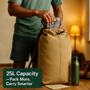 Canvas Backpack Outdoors 25L Travel Bag for Camping Trips by LJGDeals