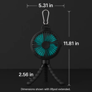 Baby Stroller Fan with Flexible Tripod Clip On by LJGDeals