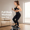 Compact Stepper with Resistance Bands for Home Workout by LJGDeals