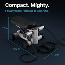 Compact Stepper with Resistance Bands for Home Workout by LJGDeals