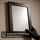 Wall Mount Mirror with Wood-Like Frame, Rectangular by LJGDeals