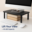 Monitor Stand Riser - 3 Height Adjustable Desk Organizer by LJGDeals