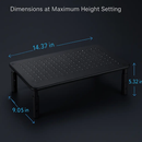Monitor Stand Riser - 3 Height Adjustable Desk Organizer by LJGDeals