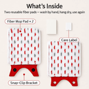 Fiber Floor Mop Pads for Ultra Max Mop – Washable, Reusable