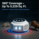 360° Ultrasonic Mice Repellent Indoor Rodent Repeller Rat Squirrel Rodent Chaser with 3 Modes 2 Strobe Lights for Kitchen Warehouse by LJGDeals
