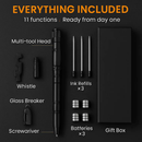 Tactical Pen Gear Set with 11-in-1 Tools & LED Light by LJGDeals