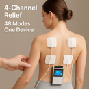 4 Channel TENS Unit Muscle Stimulator Rechargeable by LJGDeals