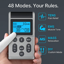 4 Channel TENS Unit Muscle Stimulator Rechargeable by LJGDeals