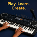 61 Keys Digital Keyboard with Microphone for Beginners by LJGDeals
