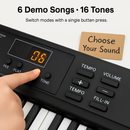 61 Keys Digital Keyboard with Microphone for Beginners by LJGDeals