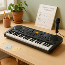 61 Keys Digital Keyboard with Microphone for Beginners by LJGDeals