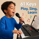 61 Keys Digital Music Keyboard with Stand by LJGDeals