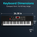 61 Keys Digital Music Keyboard with Stand by LJGDeals