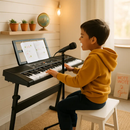 61 Keys Digital Music Keyboard with Stand by LJGDeals