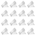 Nail Tip Clips for Poly Gel Builder - Transparent, 20Pcs by LJGDeals
