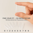 500Pcs False Nail Tips C Curve Half Cover French Nails Extra Long Fake Finger Nails For Nail Art Salons Home DIY 10 Sizes by LJGDeals
