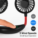 Neck Hanging Fan with Aromatherapy USB Rechargeable by LJGDeals