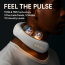 8-Head EMS Neck Massager with Heat and Remote Control by LJGDeals