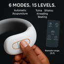 8-Head EMS Neck Massager with Heat and Remote Control by LJGDeals