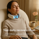 8-Head EMS Neck Massager with Heat and Remote Control by LJGDeals