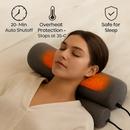 USB Heated Neck Pillow Zero Pressure Memory Foam Cervical Neck Pillow Heated Bed Pillow with Eye Mask Adapter for Pain Relief