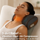 3-in-1 Neck Massager Pillow Ergonomic Massager with Heating Vibration Air Compression 30Min Timer for Neck Back Shoulder Pain Relief by LJGDeals