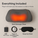 3-in-1 Neck Massager Pillow Ergonomic Massager with Heating Vibration Air Compression 30Min Timer for Neck Back Shoulder Pain Relief by LJGDeals