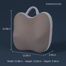 Cordless Shiatsu Back and Waist Massager with Heat by LJGDeals
