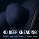 Cordless Neck Massager Pillow with Heat and Shiatsu by LJGDeals
