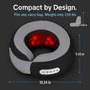 2 In 1 Neck Massager Pillow with Heat Electric Memory Foam Travel Pillow Shiatsu Neck Massager with 3 Speeds Timer for Home Office Travel by LJGDeals