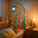 Baby Musical Crib Bell with Mobile & Star Projection by LJGDeals