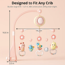 Baby Musical Crib Bell with Mobile & Star Projection by LJGDeals