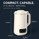 Nut Milk Maker with Delay Function and Self-Cleaning by LJGDeals