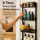 Over The Door Pantry Organizer 6-Tier for Door Mount by LJGDeals