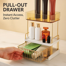 3-Tier Vanity Makeup Organizer with Drawer, Large Capacity by LJGDeals
